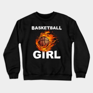 Basketball Girl Crewneck Sweatshirt